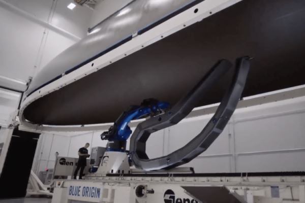 Видео: Blue Origin продемонстрировала громадный головной обтекатель ракеты New Glenn1005233